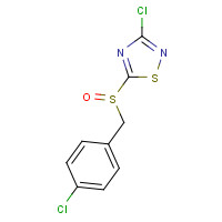 486997-65-3 3-CHLORO-5-(4-CHLOROBENZYLSULFINYL)-1,2,4-THIADIAZOLE chemical structure