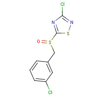486997-74-4 3-CHLORO-5-(3-CHLOROBENZYLSULFINYL)-1,2,4-THIADIAZOLE chemical structure