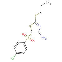 494763-20-1 4-AMINO-5-(4-CHLOROPHENYLSULFONYL)-2-(PROPYLTHIO)THIAZOLE chemical structure