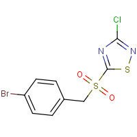 494763-24-5 5-(4-BROMOBENZYLSULFONYL)-3-CHLORO-1,2,4-THIADIAZOLE chemical structure