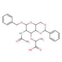 499104-69-7 2-[[7-(ACETYLAMINO)-6-(BENZYLOXY)-2-PHENYLPERHYDROPYRANO[3,2-D][1,3]DIOXIN-8-YL]OXY]PROPANOIC ACID chemical structure
