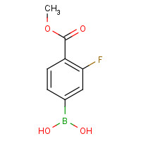 505083-04-5 3-FLUORO-4-METHOXYCARBONYLPHENYLBORONIC ACID chemical structure