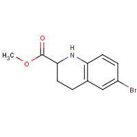 511230-72-1 6-BROMO-1,2,3,4-TETRAHYDRO-QUINOLINE-2-CARBOXYLIC ACID METHYL ESTER chemical structure