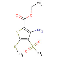 519056-53-2 ETHYL 3-AMINO-4-(METHYLSULFONYL)-5-(METHYLTHIO)THIOPHENE-2-CARBOXYLATE chemical structure