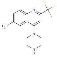 544429-25-6 6-METHYL-4-PIPERAZINO-2-(TRIFLUOROMETHYL)QUINOLINE chemical structure
