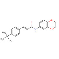 545395-94-6 (2E)-N-(2,3-DIHYDRO-1,4-BENZODIOXIN-6-YL)-3-[4-(1,1-DIMETHYLETHYL)PHENYL]-2-PROPENAMIDE chemical structure