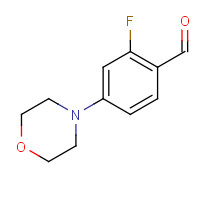 554448-63-4 2-FLUORO-4-(N-MORPHOLINO)-BENZALDEHYDE chemical structure