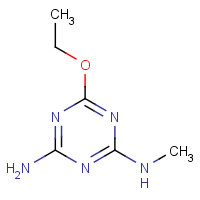 62096-63-3 2-AMINO-4-METHYLAMINO-6-ETHOXY-1,3,5-TRIAZINE chemical structure