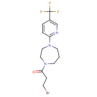 646455-90-5 3-BROMO-1-(4-[5-(TRIFLUOROMETHYL)PYRIDIN-2-YL]-1,4-DIAZEPAN-1-YL)PROPAN-1-ONE chemical structure
