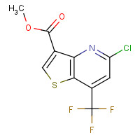648859-81-8 METHYL 5-CHLORO-7-(TRIFLUOROMETHYL)THIENO[3,2-B]PYRIDINE-3-CARBOXYLATE chemical structure