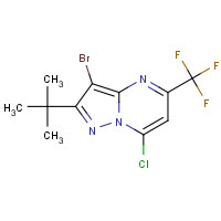 655235-50-0 3-BROMO-2-(TERT-BUTYL)-7-CHLORO-5-(TRIFLUOROMETHYL)PYRAZOLO[1,5-A]PYRIMIDINE chemical structure