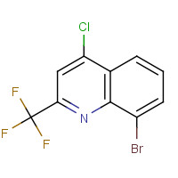 655235-61-3 8-BROMO-4-CHLORO-2-(TRIFLUOROMETHYL)QUINOLINE chemical structure