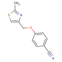 671754-28-2 4-[(2-METHYL-1,3-THIAZOL-4-YL)METHOXY]BENZONITRILE chemical structure
