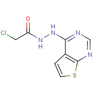 680211-00-1 N'1-THIENO[2,3-D]PYRIMIDIN-4-YL-2-CHLOROETHANOHYDRAZIDE chemical structure