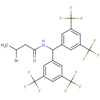 680579-72-0 N1-DI[3,5-DI(TRIFLUOROMETHYL)PHENYL]METHYL-3-BROMOBUTANAMIDE chemical structure