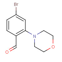736990-80-0 4-BROMO-2-(N-MORPHOLINO)-BENZALDEHYDE chemical structure