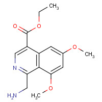 784127-15-7 ETHYL 1-(AMINOMETHYL)-6,8-DIMETHOXYISOQUINOLINE-4-CARBOXYLATE chemical structure