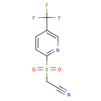 845266-24-2 2-([5-(TRIFLUOROMETHYL)-2-PYRIDYL]SULFONYL)ACETONITRILE chemical structure