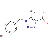 845885-94-1 1-(4-BROMOBENZYL)-5-METHYL-1H-1,2,3-TRIAZOLE-4-CARBOXYLIC ACID chemical structure