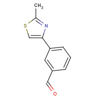 850375-05-2 3-(2-METHYL-THIAZOL-4-YL)-BENZALDEHYDE chemical structure