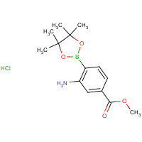 850567-49-6 (2-Amino-4-methoxycarbonylphenyl)boronic acid pinacol ester hydrochloride chemical structure