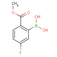 850568-05-7 5-FLUORO-2-METHOXYCARBONYLPHENYLBORONIC ACID chemical structure