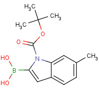 850568-51-3 1-BOC-6-METHYLINDOLE-2-BORONIC ACID chemical structure