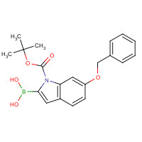 850568-66-0 6-BENZYLOXY-1-BOC-INDOLE-2-BORONIC ACID chemical structure