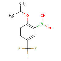 850593-12-3 (2-ISOPROPOXY-5-TRIFLUOROMETHYL)BENZENEBORONIC ACID chemical structure