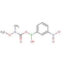 871332-84-2 3-[METHOXY(METHYL)CARBAMOYL]-5-NITROPHENYLBORONIC ACID chemical structure