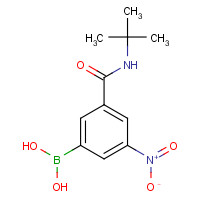 871332-87-5 3-(T-BUTYLCARBAMOYL)-5-NITROPHENYLBORONIC ACID chemical structure