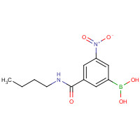 871332-89-7 3-(N-BUTYLCARBAMOYL)-5-NITROPHENYLBORONIC ACID chemical structure