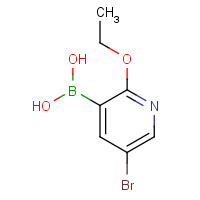 871332-98-8 5-BROMO-2-ETHOXYPYRIDIN-3-YLBORONIC ACID chemical structure