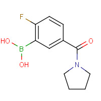 874289-42-6 2-FLUORO-5-(PYRROLIDINE-1-CARBONYL)PHENYLBORONIC ACID chemical structure