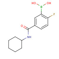 874289-44-8 5-(CYCLOHEXYLCARBAMOYL)-2-FLUOROBENZENEBORONIC ACID chemical structure