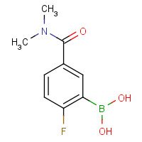 874289-46-0 5-(DIMETHYLCARBAMOYL)-2-FLUOROBENZENEBORONIC ACID chemical structure