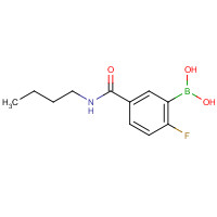 874289-50-6 5-(BUTYLCARBAMOYL)-2-FLUOROBENZENEBORONIC ACID chemical structure