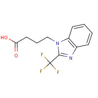 876728-42-6 4-[2-(TRIFLUOROMETHYL)-1H-BENZIMIDAZOL-1-YL]BUTANOIC ACID chemical structure
