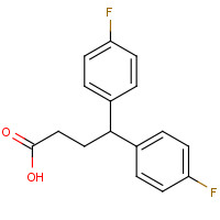 20662-52-6 4,4-Bis(4-fluorophenyl)butyric acid chemical structure