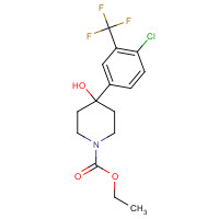21928-40-5 Ethyl 4-(4-chloro-3-(trifluoromethyl)phenyl)-4-hydroxypiperidine-1-carboxylate chemical structure
