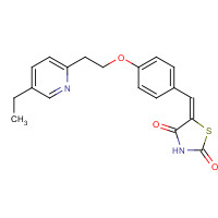 144809-28-9 5-{4-[2-(5-Ethyl-2-pyridinyl)ethoxyl]benzyldene}-2,4-thiazolidinedione chemical structure