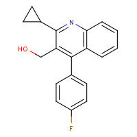 121660-11-5 2-Cyclopropyl-4-(4-fluorophenyl)-quinolyl-3-methanol chemical structure