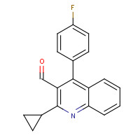 121660-37-5 2-Cyclopropyl-4-(4-fluorophenyl)quinoline-3-carboxaldehyde chemical structure
