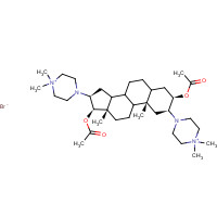 52212-02-9 4,4'-((2beta,3alpha,5alpha,16beta,17beta)-3,17-Bis(acetyloxy)androstane-2,16-diyl)bis(1,1-dimethyl-piperazinium) dibromide chemical structure