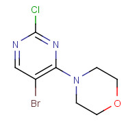 139502-01-5 5-bromo-2-chloro-4-morpholinopyrimidine chemical structure