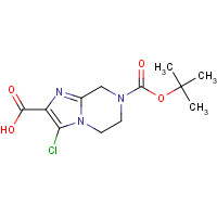 903130-30-3 7-(TERT-BUTOXYCARBONYL)-3-CHLORO-5,6,7,8-TETRAHYDROIMIDAZO[1,2-A]PYRAZINE-2-CARBOXYLIC ACID chemical structure