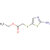 859522-19-3 ethyl 2-(2-aminothiazol-5-ylthio)acetate chemical structure