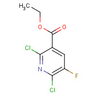 82671-03-2 ethyl 2,6-dichloro-5-fluoropyridine-3-carboxylate chemical structure