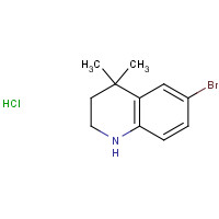 135631-91-3 6-bromo-1,2,3,4-tetrahydro-4,4-dimethylquinoline hydrochloride chemical structure