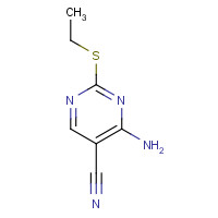 16462-29-6 4-AMINO-2-ETHYLSULFANYL-PYRIMIDINE-5-CARBONITRILE chemical structure